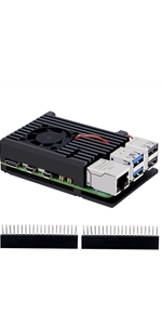 Raspberry Pi 5 Aluminum CNC Armor Case with Built-in PWM Fan