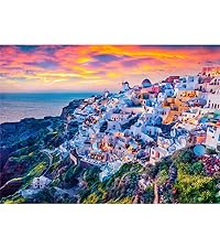 1000 piece Santorini Island
