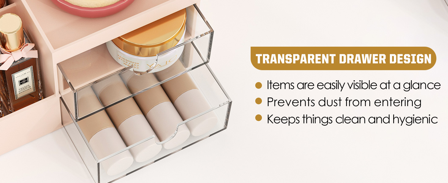 Makeup Organiser with Drawers Make Up Storage Cosmetic Dressing Table Organiser Makeup Box