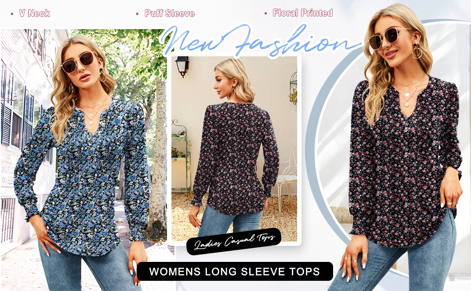 Ladies Tops V Neck Casual T Shirts