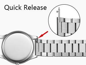 Double button folding clasp make is easy to assemble and remove.
