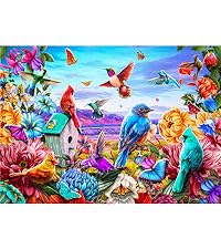500 piece Flowers and Birds