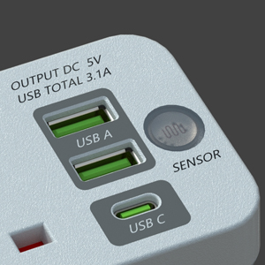 3 AC Outlets