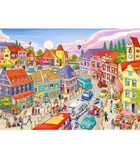 1000 piece small town life