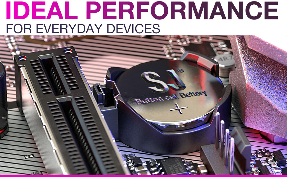 SJ 10Pcs LR44 AG13 357 303 SR44 A76 Battery 1.5V Button Coin Cell Batteries