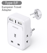 UK to India Plug Adapter