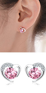 Silver Stud Earrings for Women