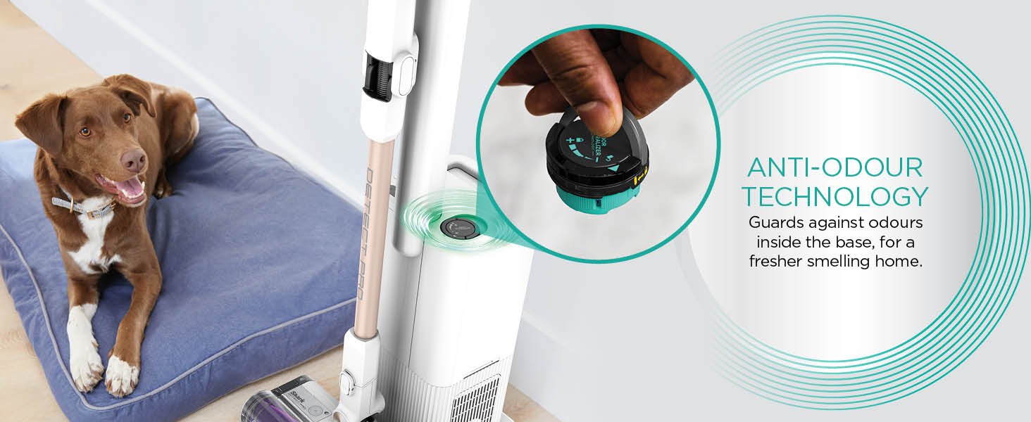 Shark Detect Pro Cordless Vacuum Cleaner, 2L Auto-Empty, Light, Flexible Anti Hair Wrap, Pet Tools