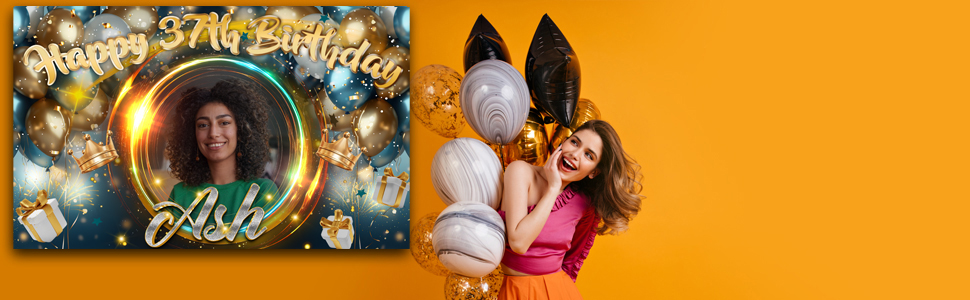 Personalised birthday banner