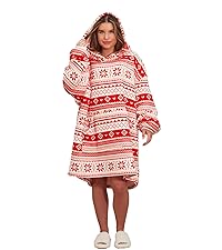 christmas gifts for her, christmas gifts for women, christmas hoodie blanket, blanket hoodie