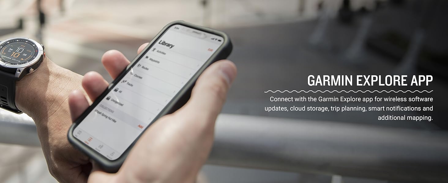 Garmin Explore app