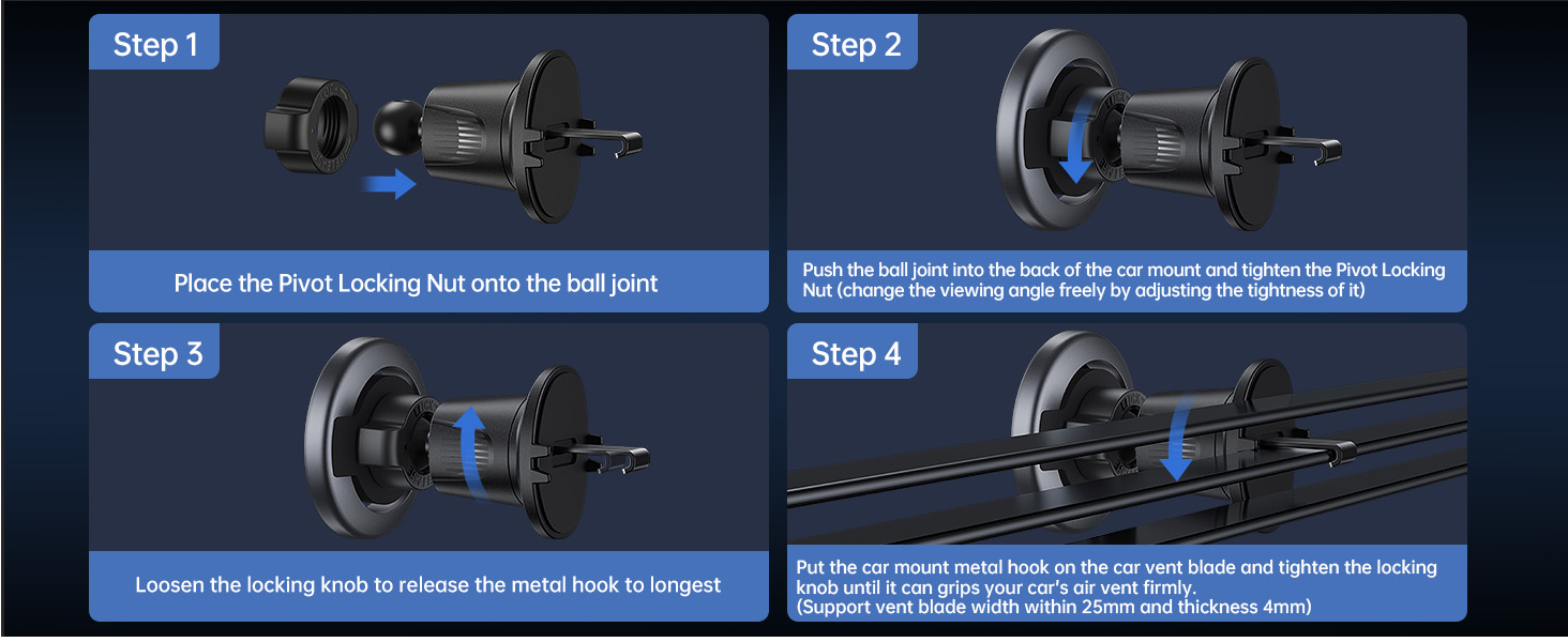 MagSafe car vent mount
