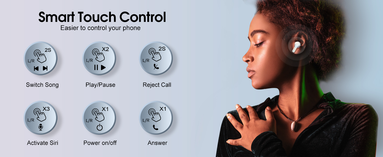 wireless earbuds bluetooth in ear headphones wireless