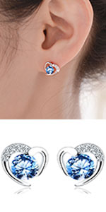 Silver Stud Earrings for Women