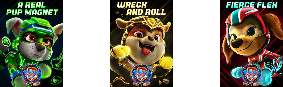 Paw Patrol the mighty movie Skye, chase, marshall