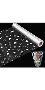 30m×80cm cellophane paper snowflake/star