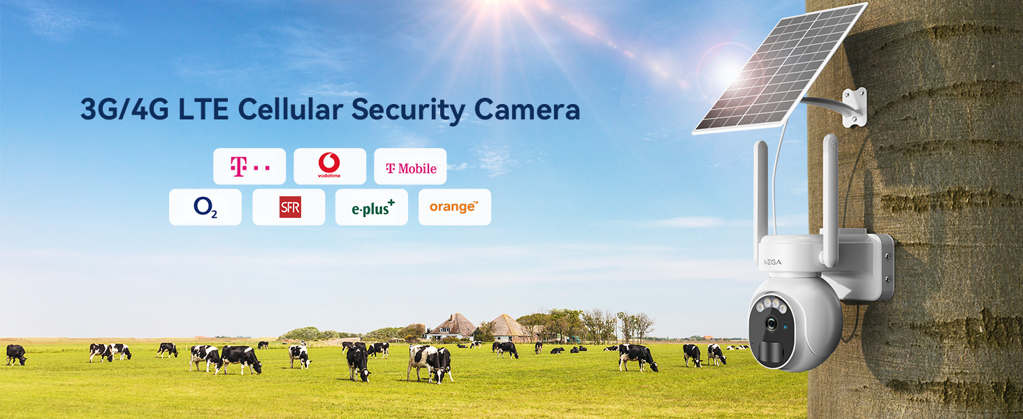 3G/4G LTE Security Camera No WiFi With SIM Card