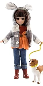 Lottie Doll Walk in The Park | A Doll for Girls & Boys with Doll Dog | Fashion Doll for Fall