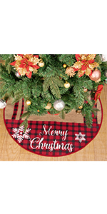 christmas burlap tree skirt