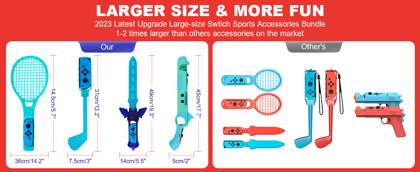 15 in 1 Switch Sports Accessories Bundle
