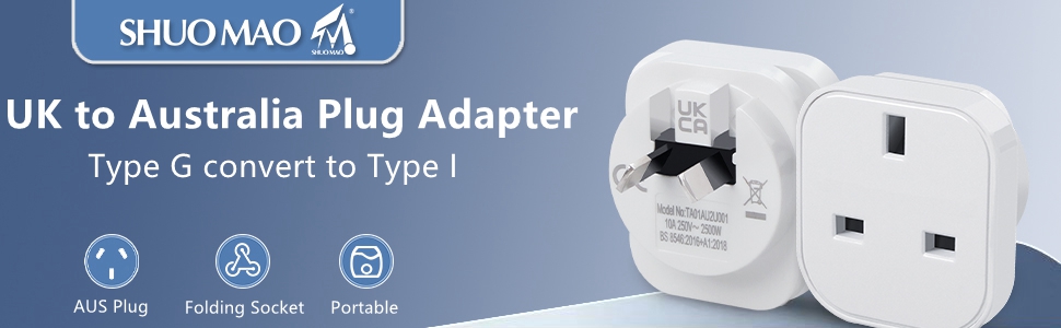 UK to Australia Plug Adapter