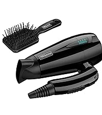 Tresemme Folding Travel Hair Dryer, free hair brush, smooth drying, portable