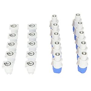 Powercon Connector Powercon Connector Outay Abs 3 Pin Male And Female Head Connectors 250V 20A Plug And Play Speaker Power Connector For Beam Light Stage Light Powe