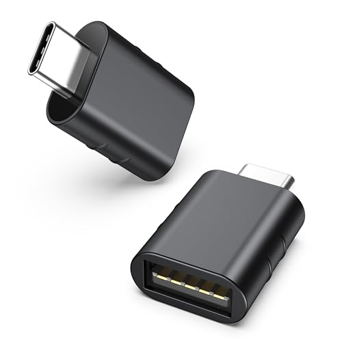 Syntech USB C to USB Adapter Pack of 2 USB C Male to USB3 Female Adapter Compatible with iPhone 15 Pro Max MacBook Pro Air 2023 iMac iPad Mini Pro