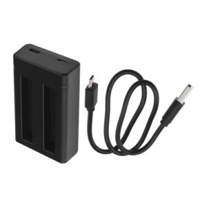 Create idea Battery Charger Power Dual USB Battery Charger Case Compatible with Insta 360 One X2 Action Camera Battery and Dual USB Charger Ki