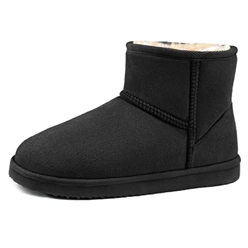 Zizor Women's Fuzzy Bootie Slippers with Memory Foam