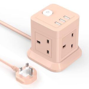 Cube Extension Lead with USB Slots