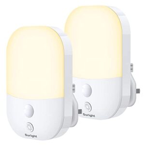 Suright Plug in Night Light with Dusk to Dawn Photocell Sensor