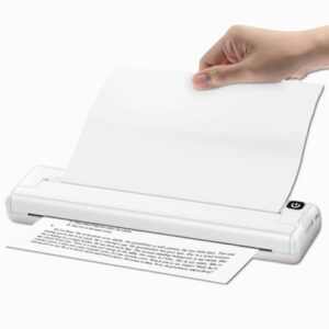 Mini PortableRechargeable Inkless Thermal Printer for School Office A4 200dpi