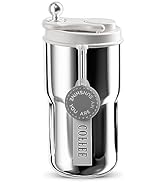 Jadin Coffee Cup Travel Mug, 420ml Insulated Travel Coffee Mug, Double Walled Travel Mug Vacuum I...