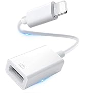AMZTOP Apple MFi Certified Lightning to USB Camera Adapter for iPhone and iPad - 3.0 OTG Cable Ca...