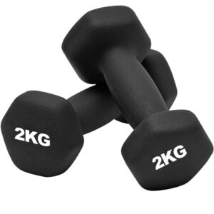 Neoprene Dumbbell Weights Pair Sweat Resistant Dumbbell Set 1KG 2KG 3KG 4KG 5KG Dumbbell Hand Weight for Home Exercise