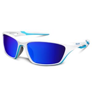 SCVCN Polarized Sunglasses Sports Glasses UV400 Protection for Men Women Running Fishing Driving Cycling MTB Baseball