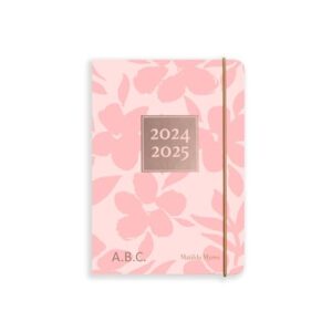 Matilda Myres 2024-2025 Academic Diary - A6 Size - Day to a Page Mid Year Diary - Runs from July '24 to July '25 - Personalised Version - Pink