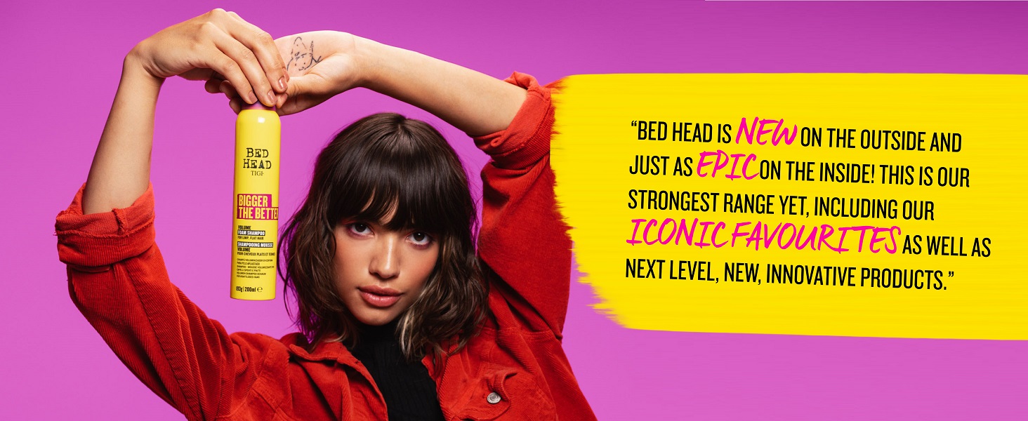 bed head new range with iconic favourites and new products