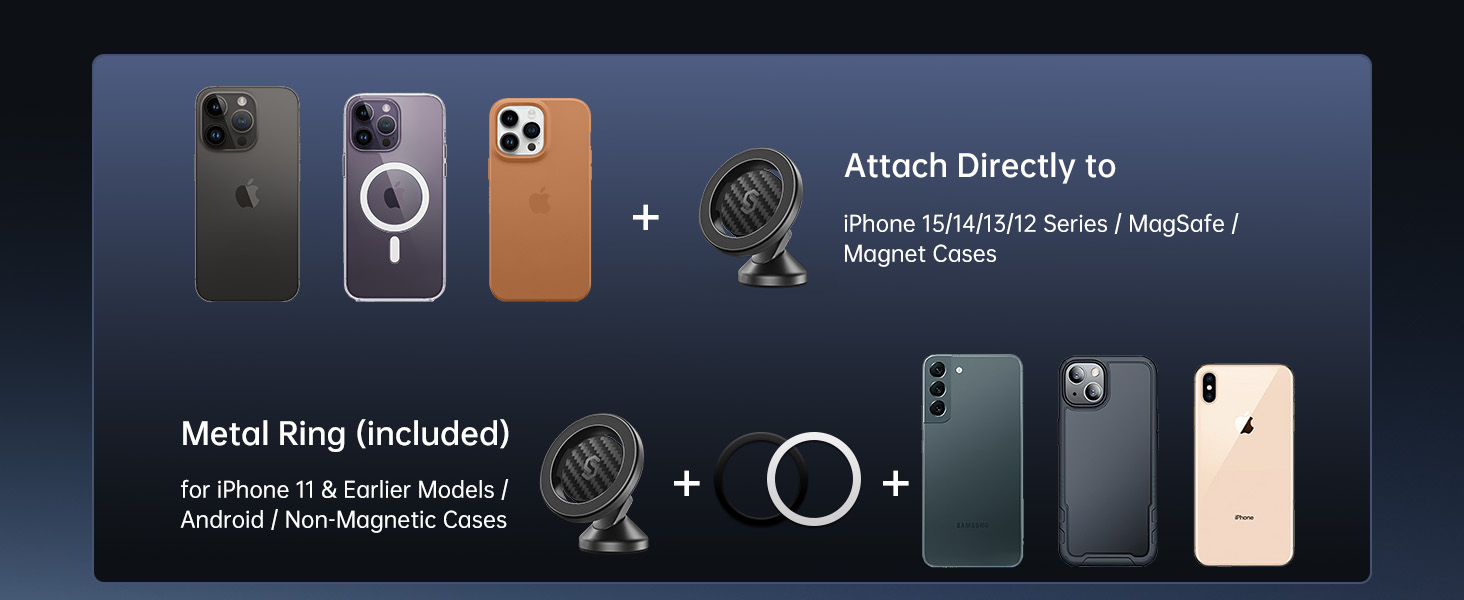 Magnetic Phone Holder for Car Dash