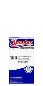 spontex specialist disposable gloves