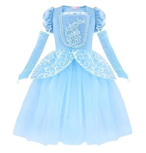 Berich Cinderella Costume Kids Cinderella Dresses for Girls Cinderella Princess Fancy Dress up
