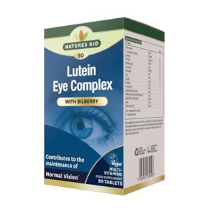 Natures Aid Lutein Eye Complex with Bilberry 90 Tablets (For the Maintenance of Normal Vision