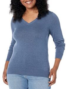 Amazon Essentials Women's Classic-Fit Lightweight Long-Sleeve V-Neck Jumper (Available in Plus Size)