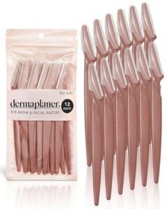 Kitsch Dermaplaning Tool - Face Razor for Women | Eyebrow Razor & Face Shaver for Women | Facial Hair Removal for Women | Facial Razors for Women | Dermaplane Razor for Women Face