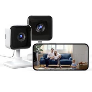 GNCC Indoor Camera 1080P Security Camera 2 Packs CCTV Camera House Security