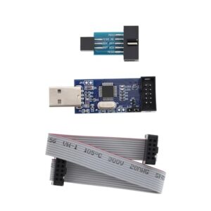 The Lord of the Tools 1 Set51 AVR USB ISP ASP Microcontroller Programmer Downloader with Cable 10Pin to 6Pin Adapter Board Compatible with Atmel AVR and More Programme