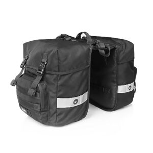 Rhinowalk Bike Pannier Bag 40L Rear Rack Bag Double Pannier Bag Bicycle Trunk Bag Side Bags Storage Bags with Rain Cove