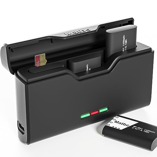 Matbc 1600mAh Replacement for Sony NP-BX1 Battery 2 Pack and 3-Channel Sony Cybershot Camera Charger Compatible with SonyZV-1