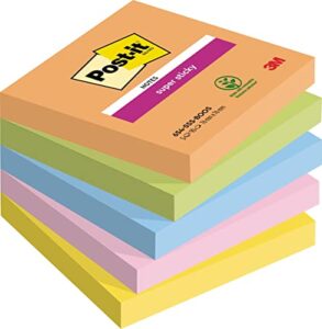 Post-it Super Sticky Notes Boost Color Collection